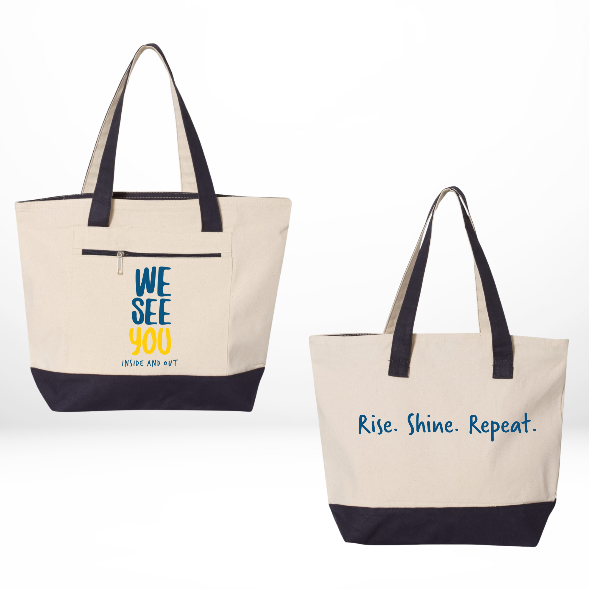 Zippered Tote Bag